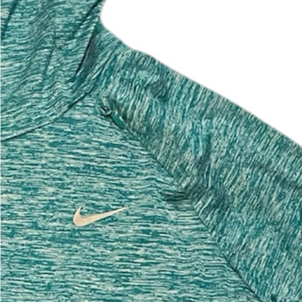 Nike Running Dri-Fit Women’s M Blue Granite "Head Cap" Pullover Hoodie Swoosh - Picture 9 of 10